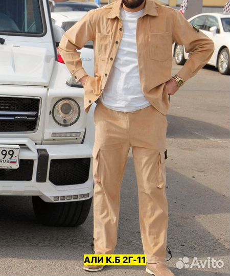 Костюм мужской вельветовый stone island / lux