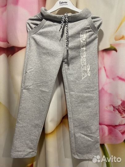 Теплые брюки на девочку