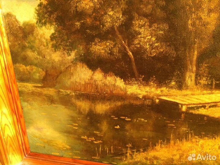 Старинная репродукция картины 