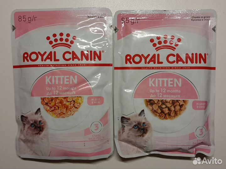 Корм для котят royal canin двух видов (7 и 5 штук)
