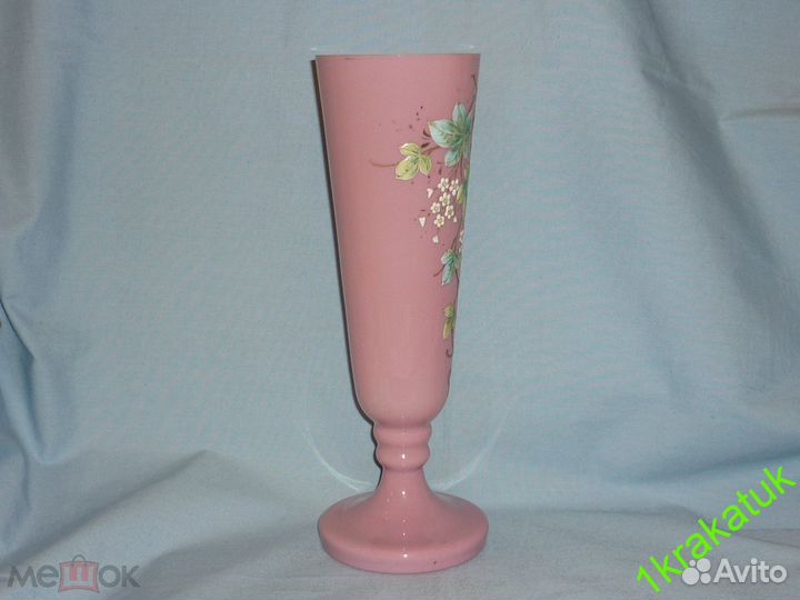 Ваза для цветов. 26,7 см. Двухслойное стекло