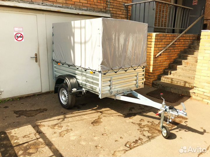 Автоприцеп с высоким тентом. 1.8х1.2х1.2м