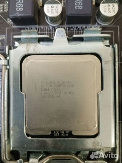 Комплект LGA775, core 2 quad q9400, DDR3 8Gb