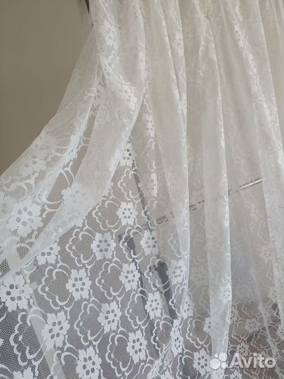 Шторы занавеска тюль белая 3х4