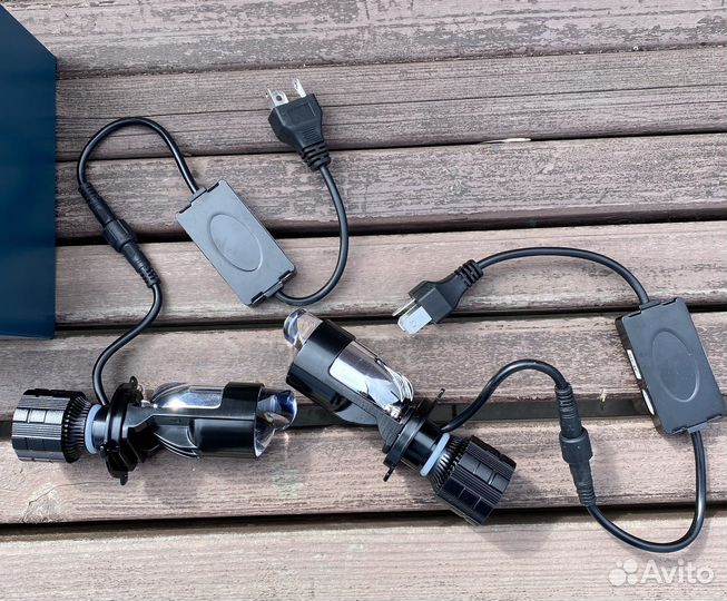 Led лампа h4 с линзой