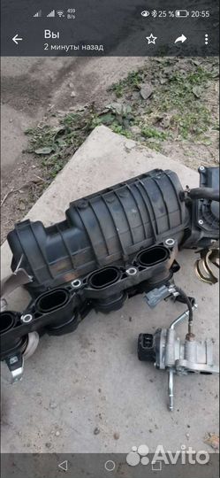 Выпускной коллектор и клапан егр