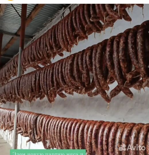 Сушеное мясо и колбаса