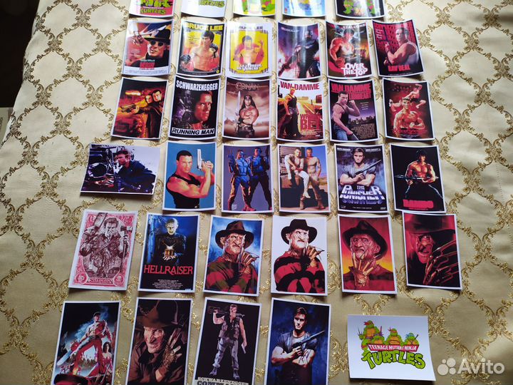 Наклейки Ван Дамм, Шварценеггер, Сталлоне