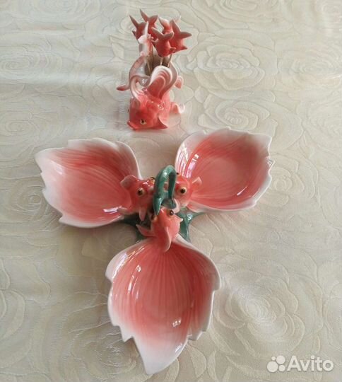 Ваза, Блюдо. Рыбки