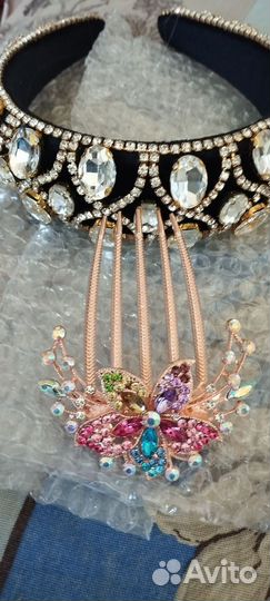 Ободок для волос заколки гребень