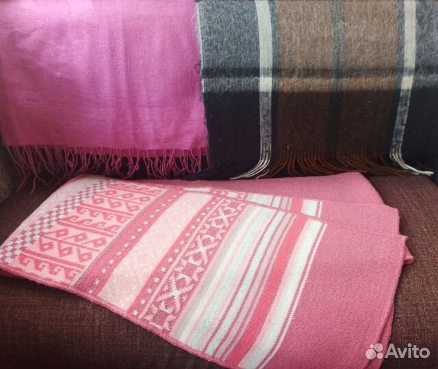 Шарфы теплые (2) + палантин /новые