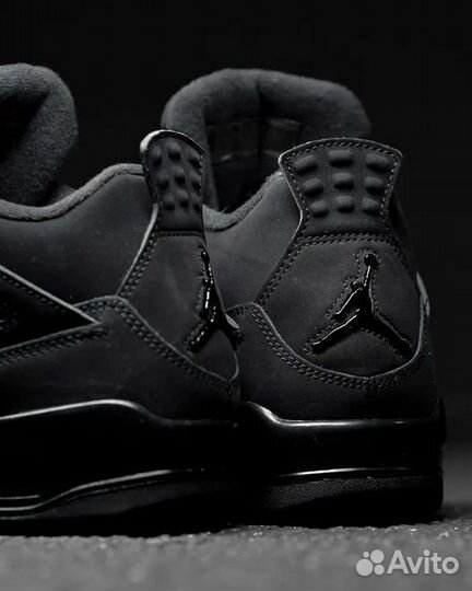 Кроссовки Nike Air Jordan 4 retro black cat luxxx