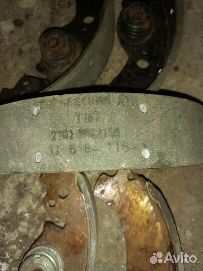 Тормозные колодки задние ваз 2106