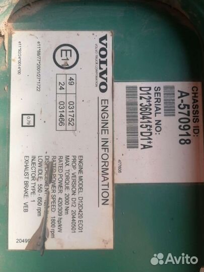 Эбу на volvo EC01