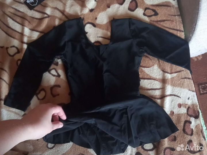 Купальник для танцев черный