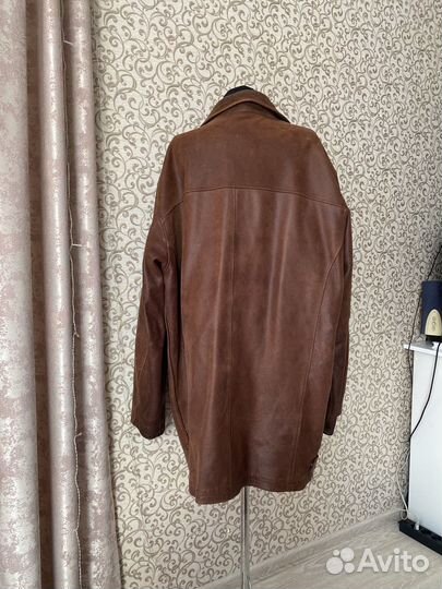 Кожаная куртка мужская бу