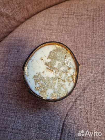 Свеча в кокосе с ароматом баунти