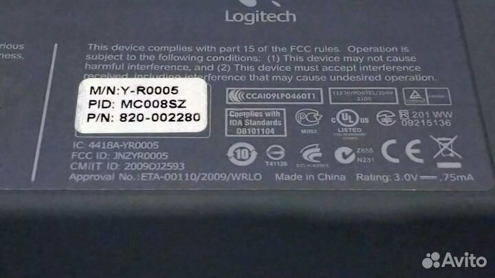 Клавиатура беспроводная Logitech k340