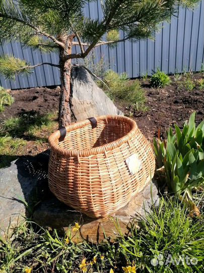 Корзина плетеная для велосипеда