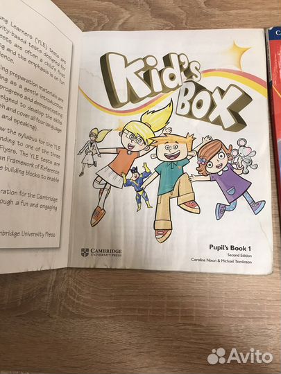 Учебник и рабочая тетрадь Cambridge kids box