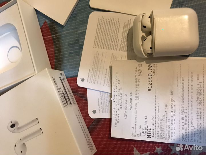 Беспроводные наушники apple airpods 2