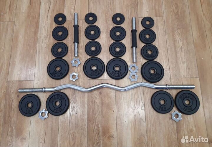 Гриф EZ, гантели, блины,штанга 42кг