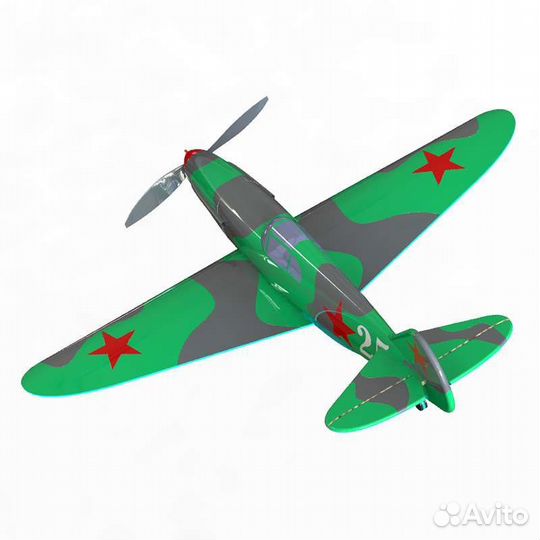 Авиамодель самолета Лагг-3 резиномотор PML-6001