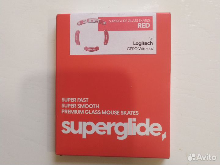 Стеклянные глайды (ножки) Pulsar Superglide красн