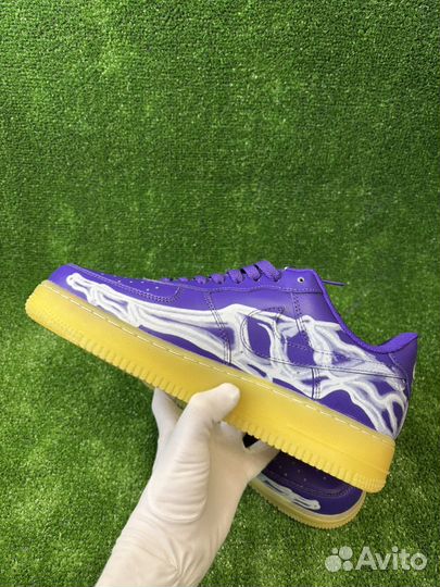 Nike Air Force 1 skeleton purple