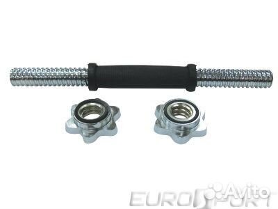 Гриф гантельный с обрезиненной ручкой