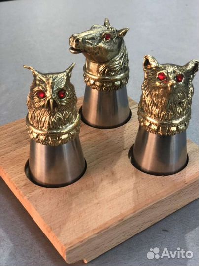 Стопки подарочные с литьём металлические