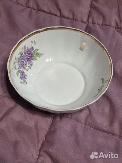 Сухарница капельник дулево сирень 1960