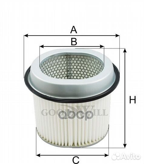 Фильтр воздушный sonata 2-3/H-1/galloper/lantra