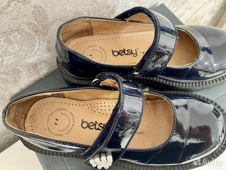 Туфли школьные для девочки Betsy 34 размер
