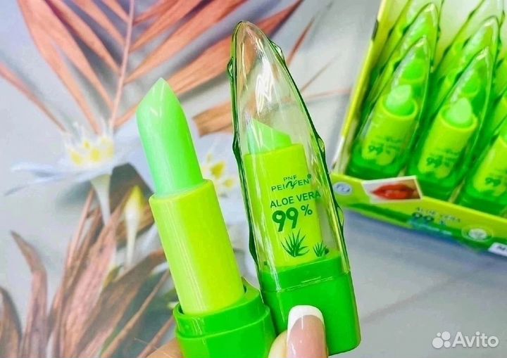 Проявляющаяся гигиеническая помада 99 aloe vera