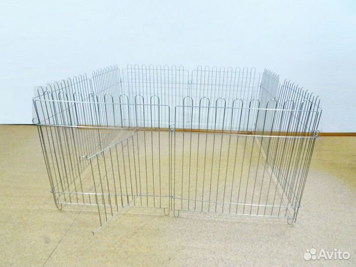 Вольер для собак просторный, 8 секций