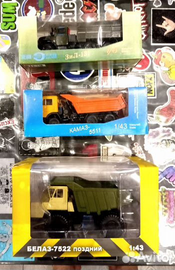 Модели грузовиков в масштабе 1:43