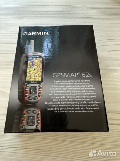 Garmin GpsMap 62s в упаковке, состояние Нового