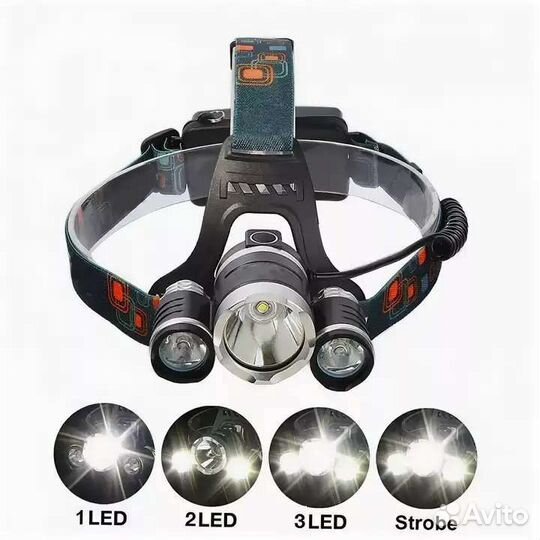 Аккум. налобный фонарь Boruit