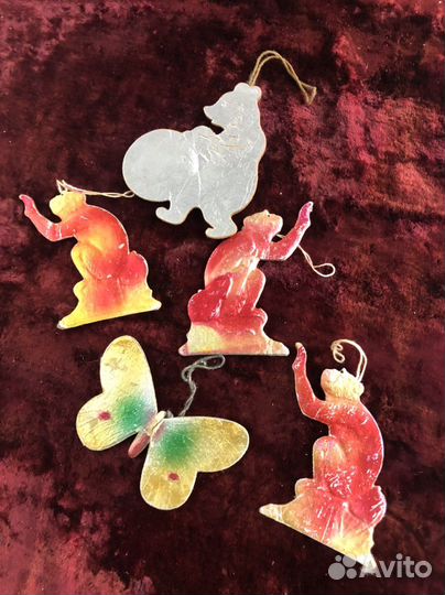 Ёлочные Игрушки Картонаж СССР