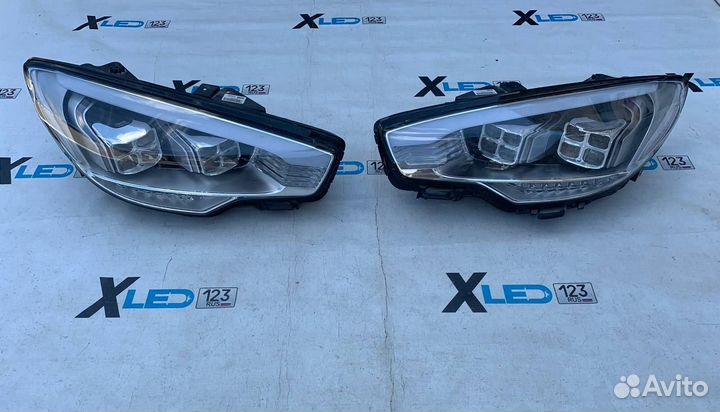 Фары правая левая kia quoris full led дорестайлинг
