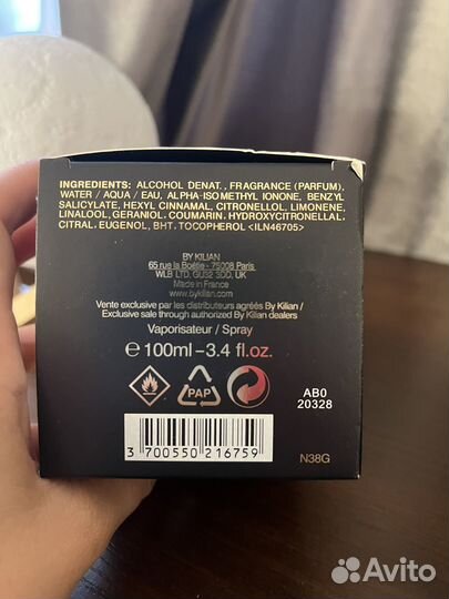 Парфюмированная вода By Kilian