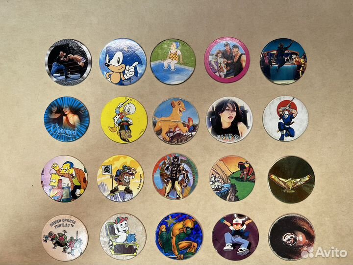 Caps, кэпсы, фишки, сотки (набор 6)