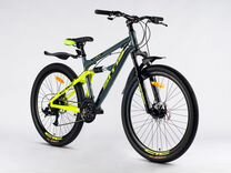 Велосипед sitis lock 26" (2024) Dark Grey-Green-Bl