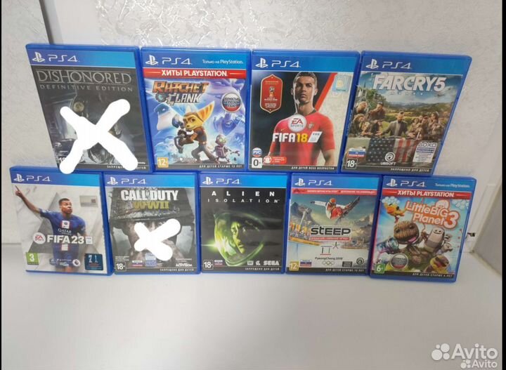 Диски на Sony Playstation 4