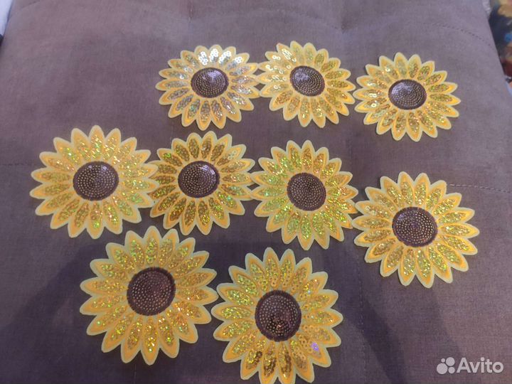Термо нашивки подсолнухи