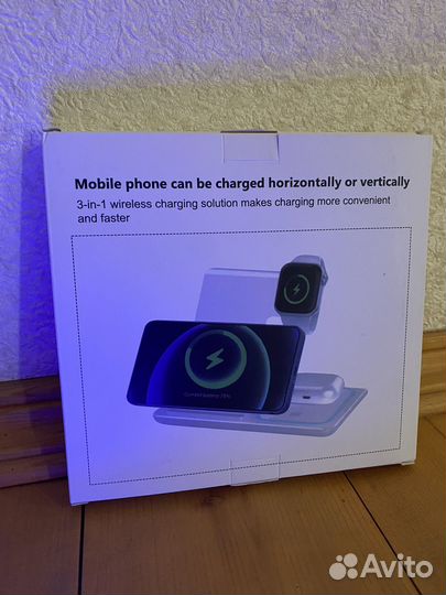 Беспроводная зарядка / зарядная станция 3 в 1