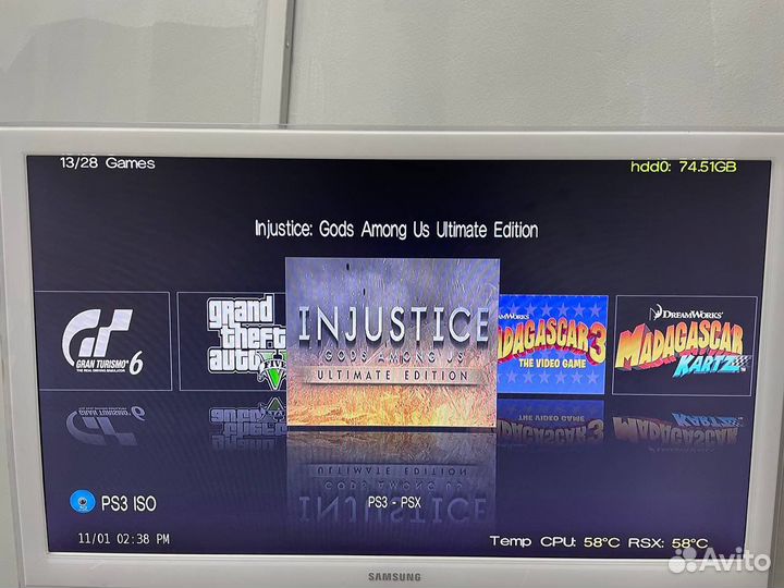 Прошитая Sony Playstation 3 500gb много игр