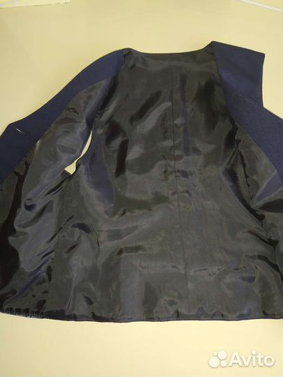 Жилетка школьная синяя на девочку 134 см