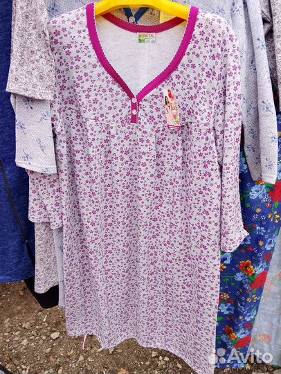 Ночная сорочка теплая